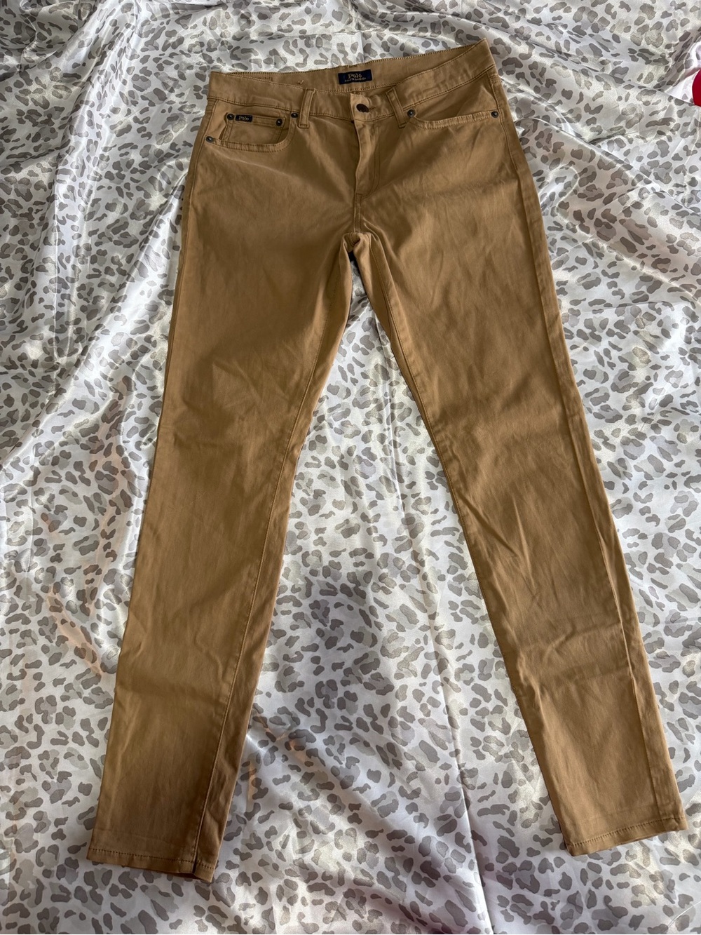 Polo Ralph Lauren Women’s Slim Fit Pants in Camel Brown